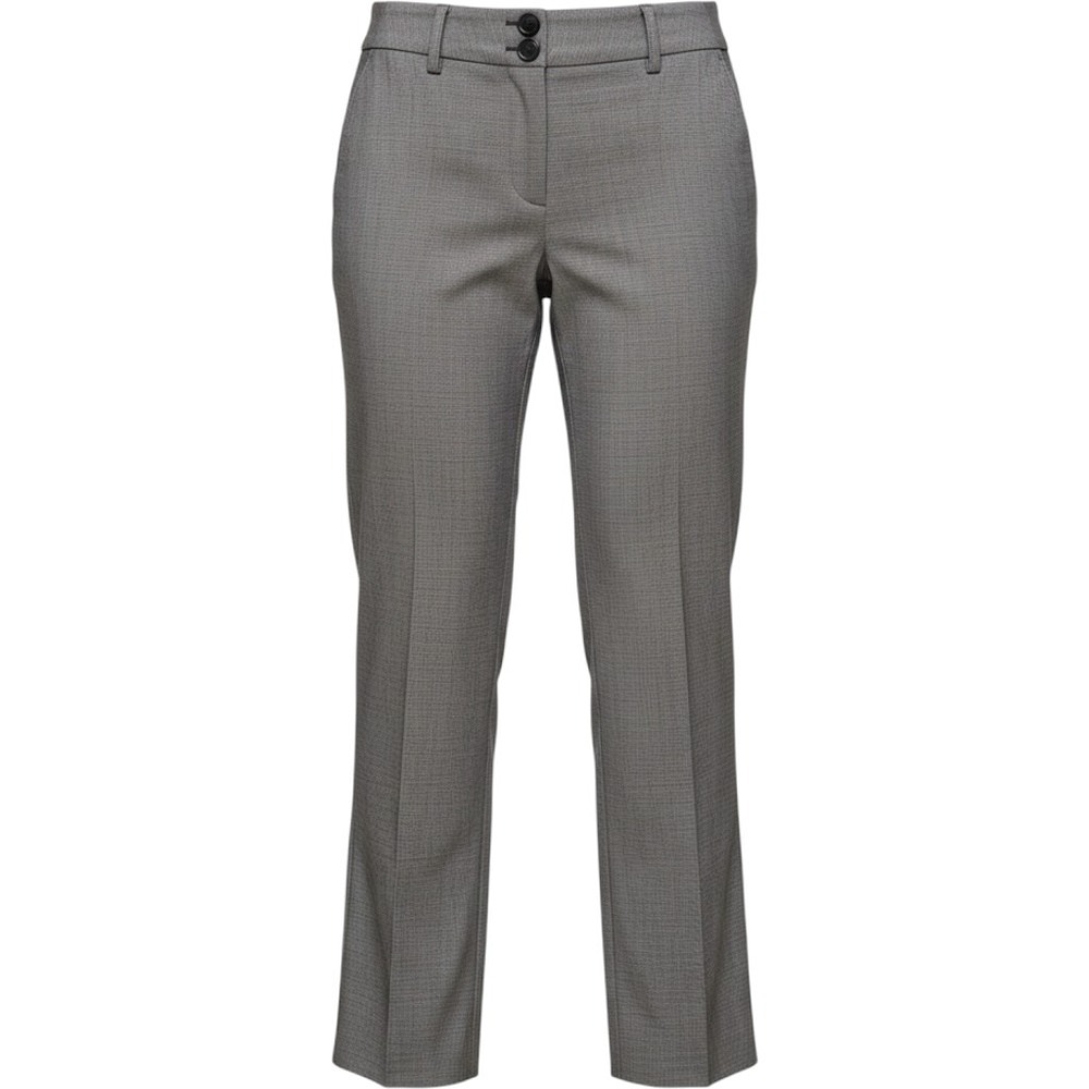 Larry Levine Stretch Women Black White Patterned Dress Pants Size 10 Bootcut